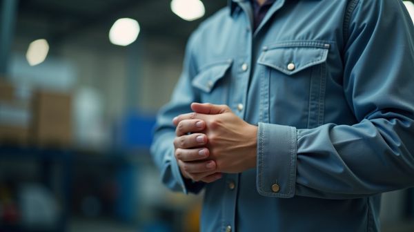 Chemises de travail avec finitions renforcées : alliez confort et style